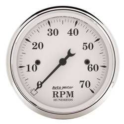 AutoMeter - AutoMeter Old Tyme White 6 Gauge Set RPM/MPH/Fuel/Oil/Wtr/Bat 7048-OTW - Image 7
