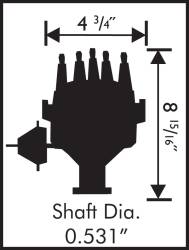 Distributor,-Ford-351W,-Vacuum-Advance