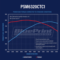 BluePrint Engines - PSM6320CTC1 BluePrint Engines 632CI 775HP Pro Series Stroker Marine Crate Engine Big Block GM Style Dressed Longblock with Carburetor Aluminum Heads Roller Cam - Image 4