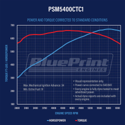 BluePrint Engines - PSM5400CTC1 BluePrint Engines 540CI 670HP Pro Series Stroker Marine Crate Engine, Big Block GM Style, Dressed Longblock with Carburetor, Aluminum Heads, Roller Cam - Image 4