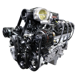 BluePrint Engines - PSLS3760SCTKB BluePrint Engines LS 376 c.i. Supercharged 700 HP Deluxe Dressed with Black Pulley Kit Electronic Fuel Injected - Image 1