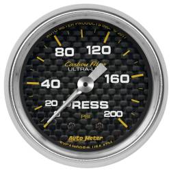 AutoMeter - AutoMeter Carbon Fiber Mechanical Pressure Gauge 4734 - Image 1