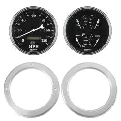 AutoMeter - AutoMeter Old Tyme Black Direct Fit Gauge Kit 7037-07 - Image 1