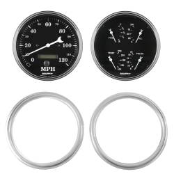 AutoMeter - AutoMeter Old Tyme Black Direct Fit Gauge Kit 7039-07 - Image 1