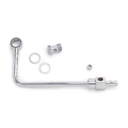 Edelbrock - Edelbrock Chrome 3/8 Steel Fuel Line Kit No Filter 8126 - Image 1