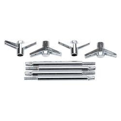 Edelbrock - Edelbrock 2-Piece Valve Cover Wing Bolts Chrome 4401 - Image 1