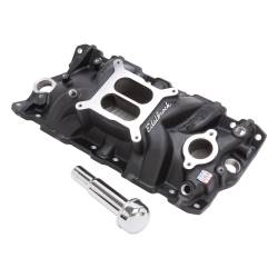 Edelbrock - Edelbrock Black Performer EPS SBC W/Oil Fill Tube 27033 - Image 1