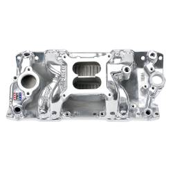 Edelbrock - Edelbrock Polished Air-Gap SBC Intake Manifold 75011 - Image 1