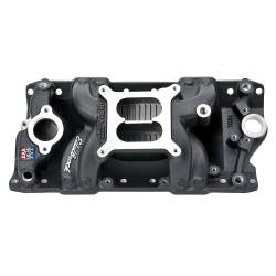 Edelbrock - Edelbrock Black RPM Air-Gap SBC Intake Manifold 75013 - Image 1