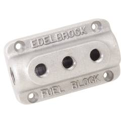 Edelbrock - Edelbrock Triple Outlet Fuel Block Kit 1285 - Image 2