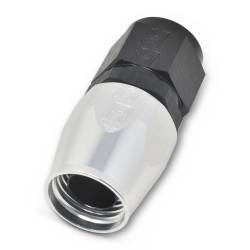 Russell - Russell 4AN ProClassic Straight Hose End With Black/Silver Finish 610013 - Image 1