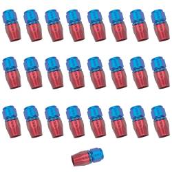 Russell - Russell 10AN ProClassic Straight Hose End With Red/Blue Finish - 25 Pack 610048 - Image 1