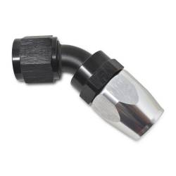 Russell - Russell 8AN ProClassic Swivel 45 Degree Hose End With Black/Silver Finish 610103 - Image 2