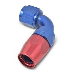 Russell - Russell 4AN ProClassic 90 Degree 1/2" Radius Hose End With Red/Blue Finish 610150 - Image 3