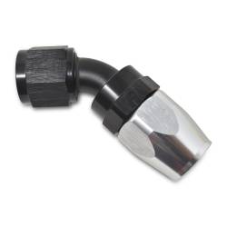 Russell - Russell 6AN ProClassic Swivel 45 Degree Hose End With Black/Silver Finish 610093 - Image 3