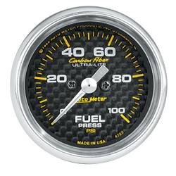 AutoMeter - AutoMeter Carbon Fiber Electric Fuel Pressure Gauge 4763 - Image 1