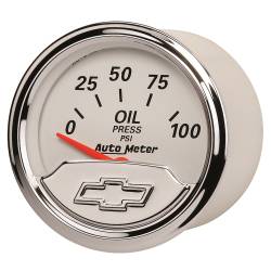 AutoMeter - AutoMeter Chevy Vintage Oil Pressure Gauge 1327-00408 - Image 3