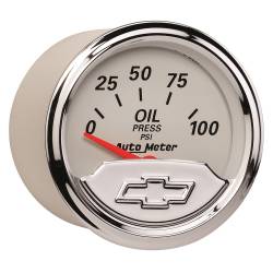 AutoMeter - AutoMeter Chevy Vintage Oil Pressure Gauge 1327-00408 - Image 4