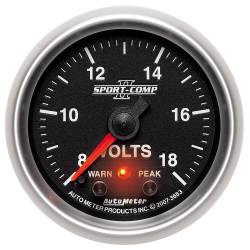 AutoMeter - AutoMeter Sport-Comp II Electric Voltmeter Gauge 3683 - Image 1