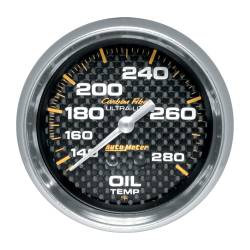 AutoMeter - AutoMeter Carbon Fiber Mechanical Oil Temperature Gauge 4841 - Image 1