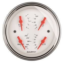 AutoMeter - AutoMeter Arctic White Quad Gauge 1314 - Image 1