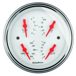 AutoMeter - AutoMeter Arctic White Quad Gauge 1319 - Image 1