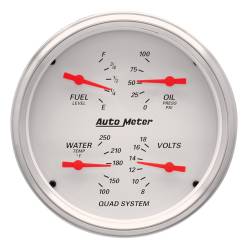 AutoMeter - AutoMeter Arctic White Quad Gauge 1310 - Image 1