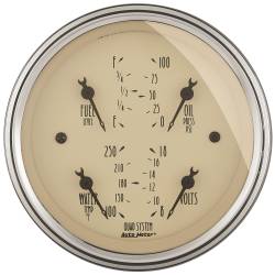 AutoMeter - AutoMeter Antique Beige Quad Gauge 1812 - Image 1