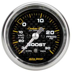 AutoMeter - AutoMeter Carbon Fiber Electric Boost/Vacuum Gauge 4777 - Image 1