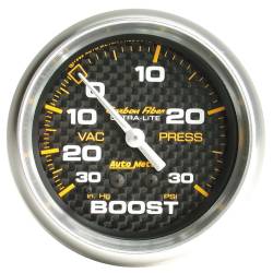 AutoMeter - AutoMeter Carbon Fiber Mechanical Boost/Vacuum Gauge 4803 - Image 1