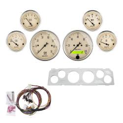 AutoMeter - AutoMeter Antique Beige 6 Gauge Set RPM/MPH/OilP/Water/Volt/Fuel 7043-AB - Image 1