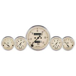 AutoMeter - AutoMeter Antique Beige 5 Gauge Set Fuel/Oil/Speedo/Volt/Water 1811 - Image 1