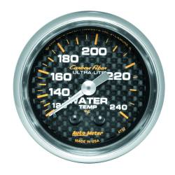 AutoMeter - AutoMeter Carbon Fiber Mechanical Water Temperature Gauge 4732 - Image 1