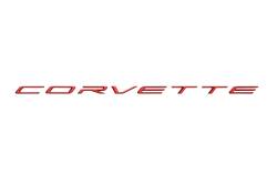 86526371 Corvette Script Rear Emblem in Propel Red