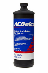 89021524 LUBRICANT,AXLE SYNTHETIC GL-5 75W-140 ACDELCO 1QT