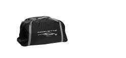 85607306 Premium Indoor Car Cover in Black with Debossed Crossed Flags Logo - Image 2