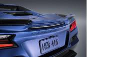 84517168 Corvette Script Rear Emblem in Rhythm and Blue Metallic