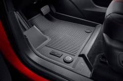 84898245 First-Row Premium All-Weather Floor Liners in Jet Black with Bowtie Logo