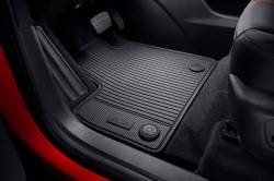 84898253 First-Row All-Weather Floor Mats in Jet Black with Bowtie Logo