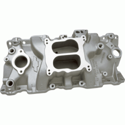 10185063 - ZZ4 Aluminum Intake Manifold- 1955-1986 Small Block Chevy With EGR - Spread Bore Or Square Bore Carb Flange