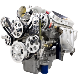 Billet Specialties - BSP13455P - Tru Trac LS Serpentine System - Alternator And Power Steering Only, With Upgrade Polished Alternator - Image 2
