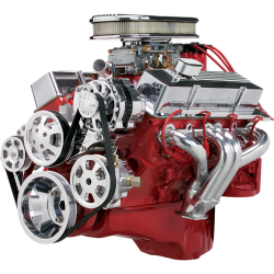 Billet Specialties - BSP13225 - Tru Trac Serpentine System Small Block Chevy With Alternator And P/S, No A/C, Polished Finish - Image 2
